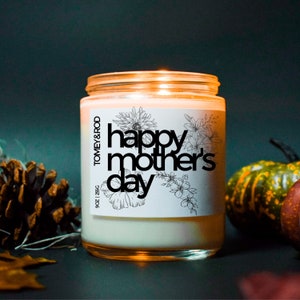 Mothers Day, Gift for Mom, Home decor Gift, Mothers Day Soy Candle, Mother&#39;s Day Candle, Gift for Mom, Vegan Mothers Day Gift