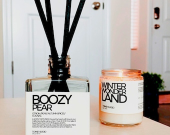 Boozy Pear Luxe Reed Diffuser | Autumn Oil Diffuser | Fall Reed Diffuser | Fall Decor | Halloween | Autumn Essential Oil Diffuser