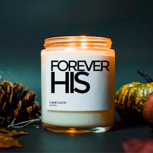 Forever His Bridal Shower Candle, Gift For Bride, Engagement Gift, Wedding Gift, Funny Candle, Best Friend Gift, Bridal Shower Gift