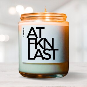 At Last Bridal Shower Candle, Gift For Bride, Engagement Gift, Wedding Gift, Funny Candle, Best Friend Gift, Bridal Shower Gift