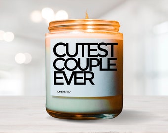 Cutest Couple Ever Soy Candle, Bridal Shower Engagement Gift