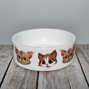 Limited Edition Cat Bowl: Handcrafted Ceramic Pet Food Dish