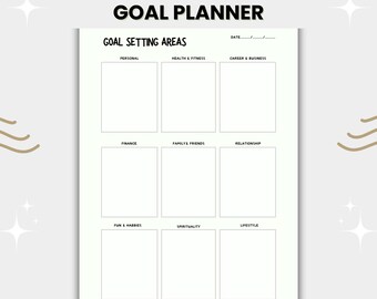 Printable Goal Planner Worksheet, Simple Action Plan (PDF)