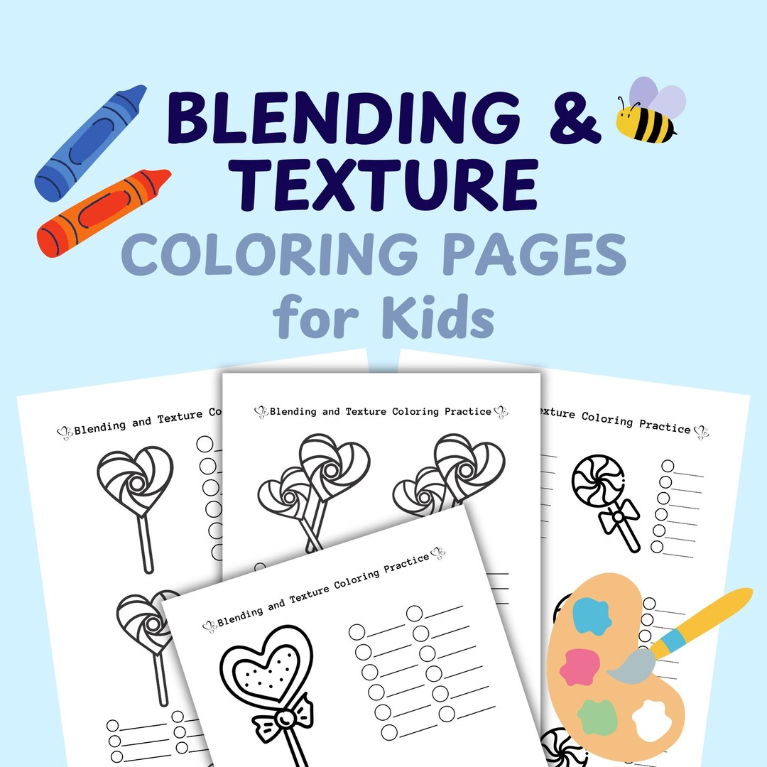 Coloring Practice Worksheets (PDF) – Cute Pages to Practice Blending ...