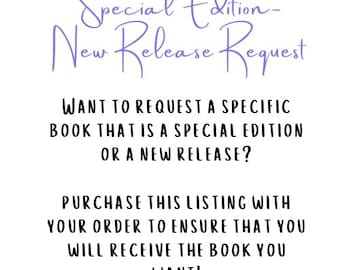 Book Box Add On- Special Edition Book/ New Release Book Request