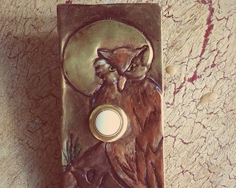 Owl in Moonlight Doorbell