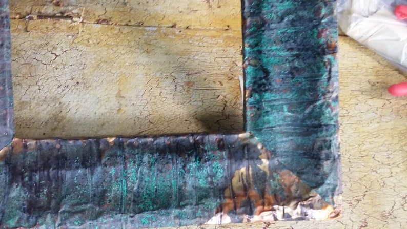 Distressed Copper Altered Frame