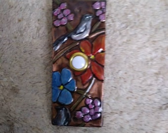 Bird and Flowers Lighted Doorbell