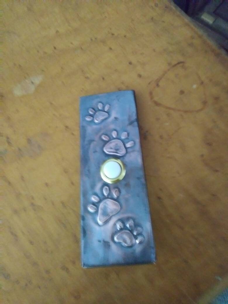 Paw Print Doorbell Etsy