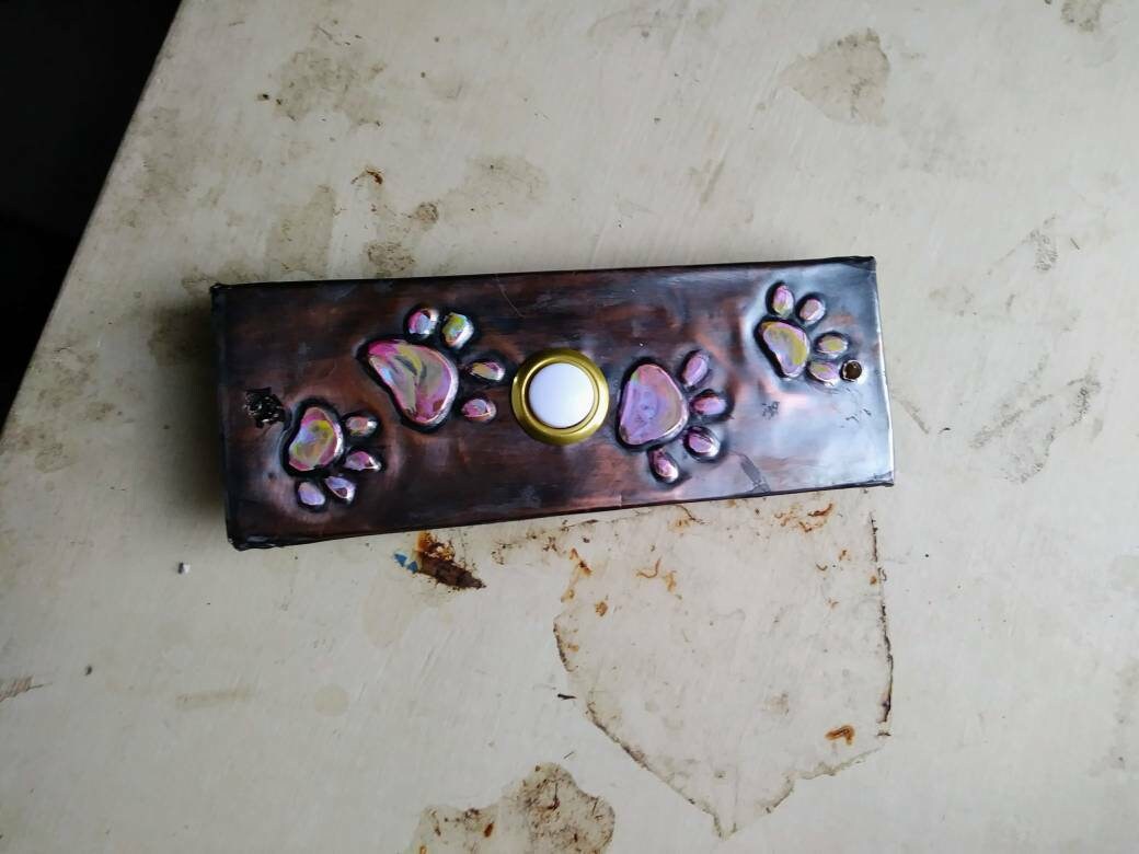 Paw Print Doorbell Etsy