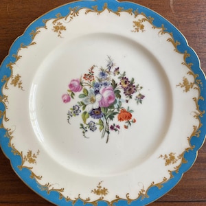 Rihouet Paris Hand Painted Plate 19th Century Signed