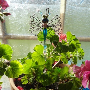 Purple/Black Alien 9292 Bug Dragonfly...Handmade.. All ready to fly away My 2024 Winter Snow Storm Dragonflies. image 3