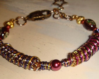 Handmade Bracelet -My#120 A Mix Wire Twisted /Pretty!