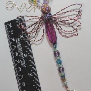 Purple Alien 9297 Bug Dragonfly...Handmade.. All ready to fly away image 2