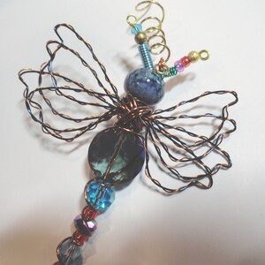 Purple/Blue Alien 9296 Bug Dragonfly...Handmade.. All ready to fly away image 2