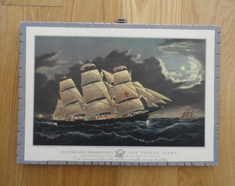 OnWood/2Sides/Whale+ClipperShip/Permanent...Currier& Ives Calendar Prints/......last one.