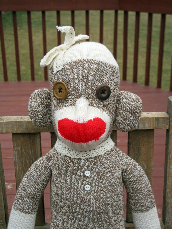Mini Rockford Red Heel Sock Monkey