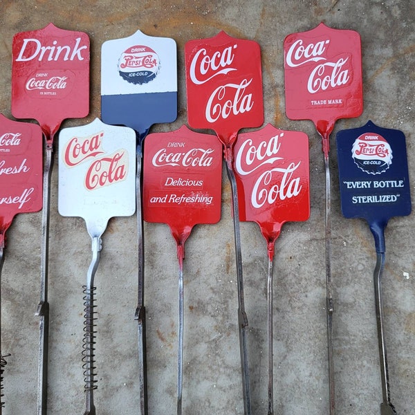 Coke, Pepsi, Cash Register Flags, Coke A Cola, Cash Register Numbers, Tags, Vintage, Table Numbers, Wedding, Restaurant