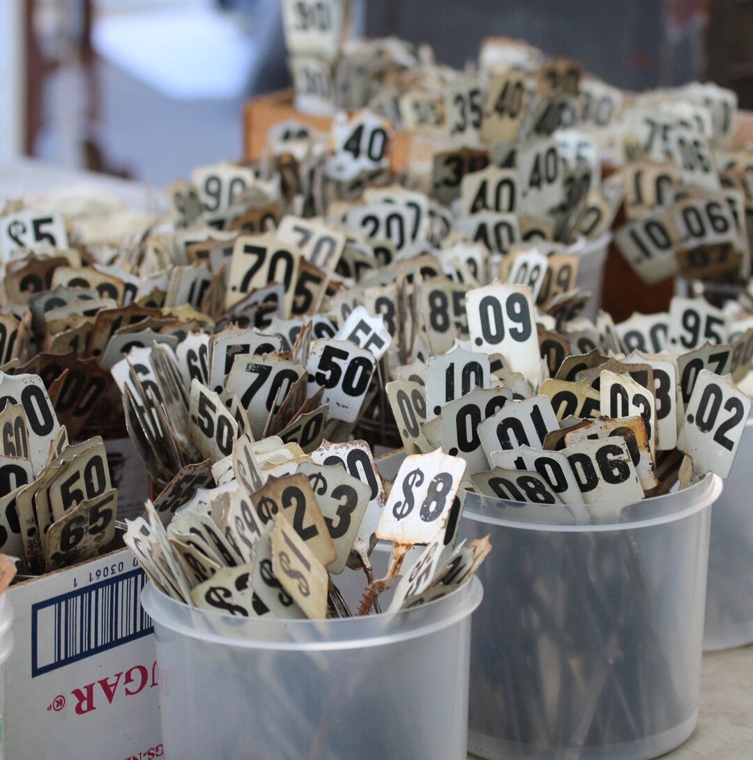 Cash Register Flags, Cash Register Numbers, Vintage, Table Numbers