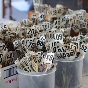 Cash Register Flags, Cash Register Numbers, Vintage, Table Numbers, vintage numbers, Register, Farm house decor, Metal.