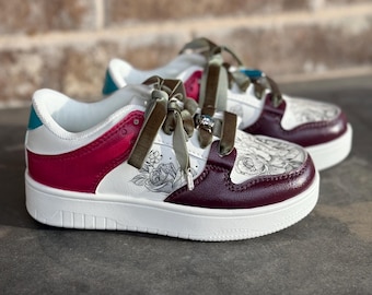 Wee Lass Hand painted Tennis Shoes - Blank Canvas Kicks