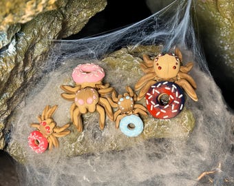 3D-Printed Articulated Spider Family Set: Poseable Fidget Toy