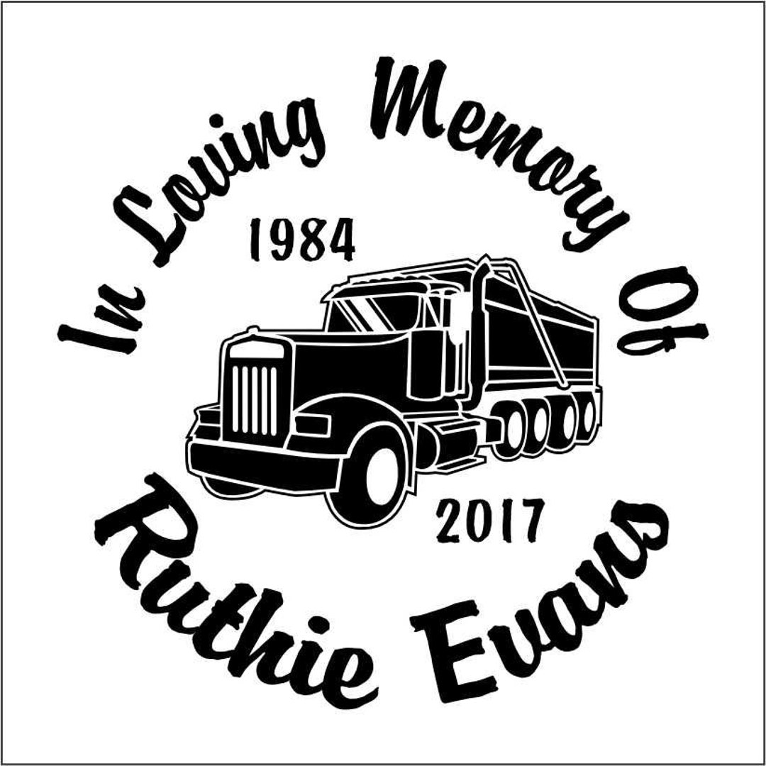 Big Rig Dump Truck - Celebration of Life Decal - Etsy