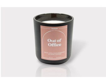 Out of Office Soy Wax Candle with Wood Wick 13.5 oz