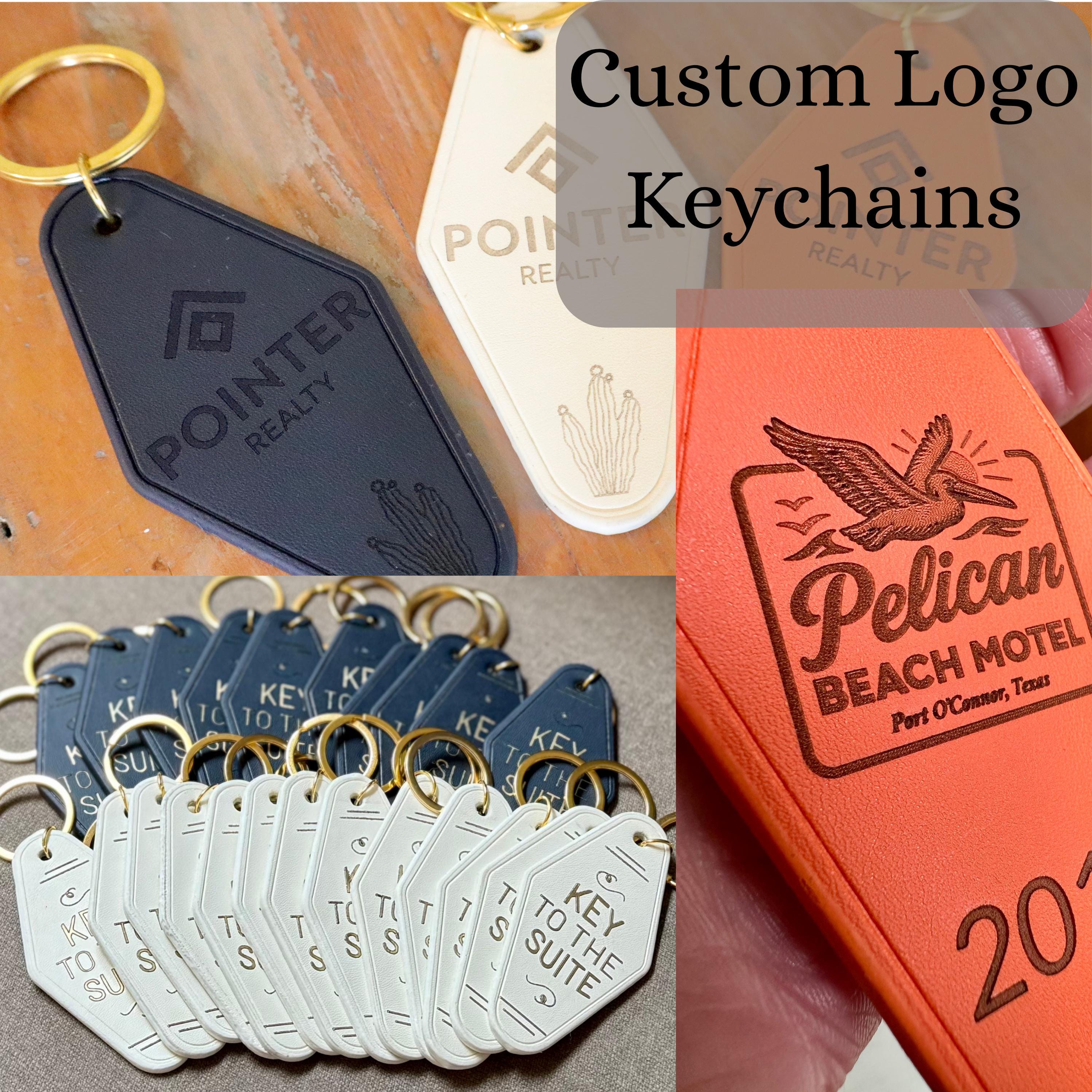 Custom Logo Motel Keychain, Retro Hotel Key Ring With Business Logo ...