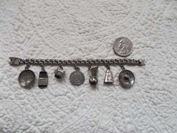 SALE!! Vintage Mexican Child's Sterling Silver Cha