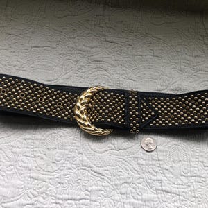 80s ビンテージ Sand Castle スタッズベルト / 雰囲気抜群 希少 Vintage Style Leather Studs Belt/ヴィンテージスタイルレザー