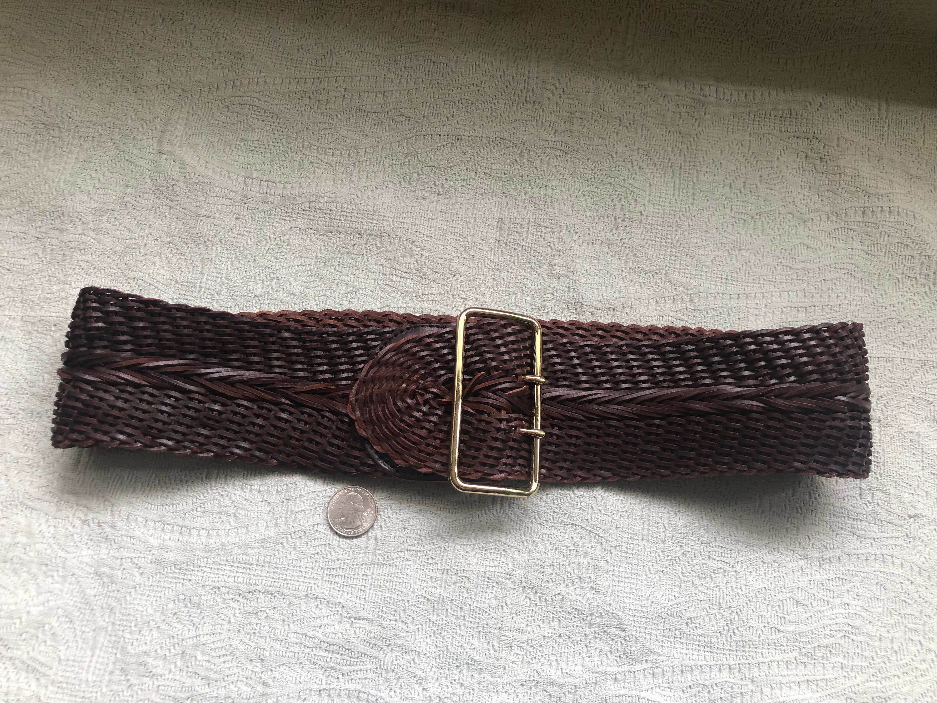 Vintage Statement Línea Pelle Collection Genuine Woven Brown  display picture 1