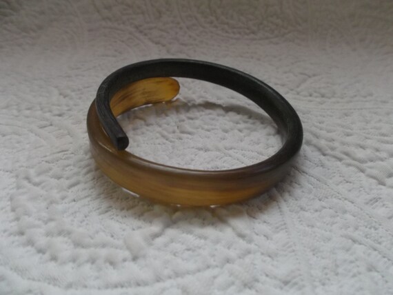 Vintage Organic Horn Snake Bracelet - image 4