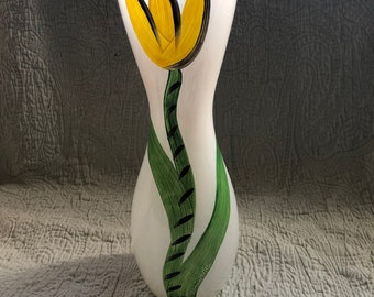 Vintage Kosta Boda "Tulipa" Tulip Collection Hand Blown and Hand Painted by Ulrica Hydman-Vallien  1990's