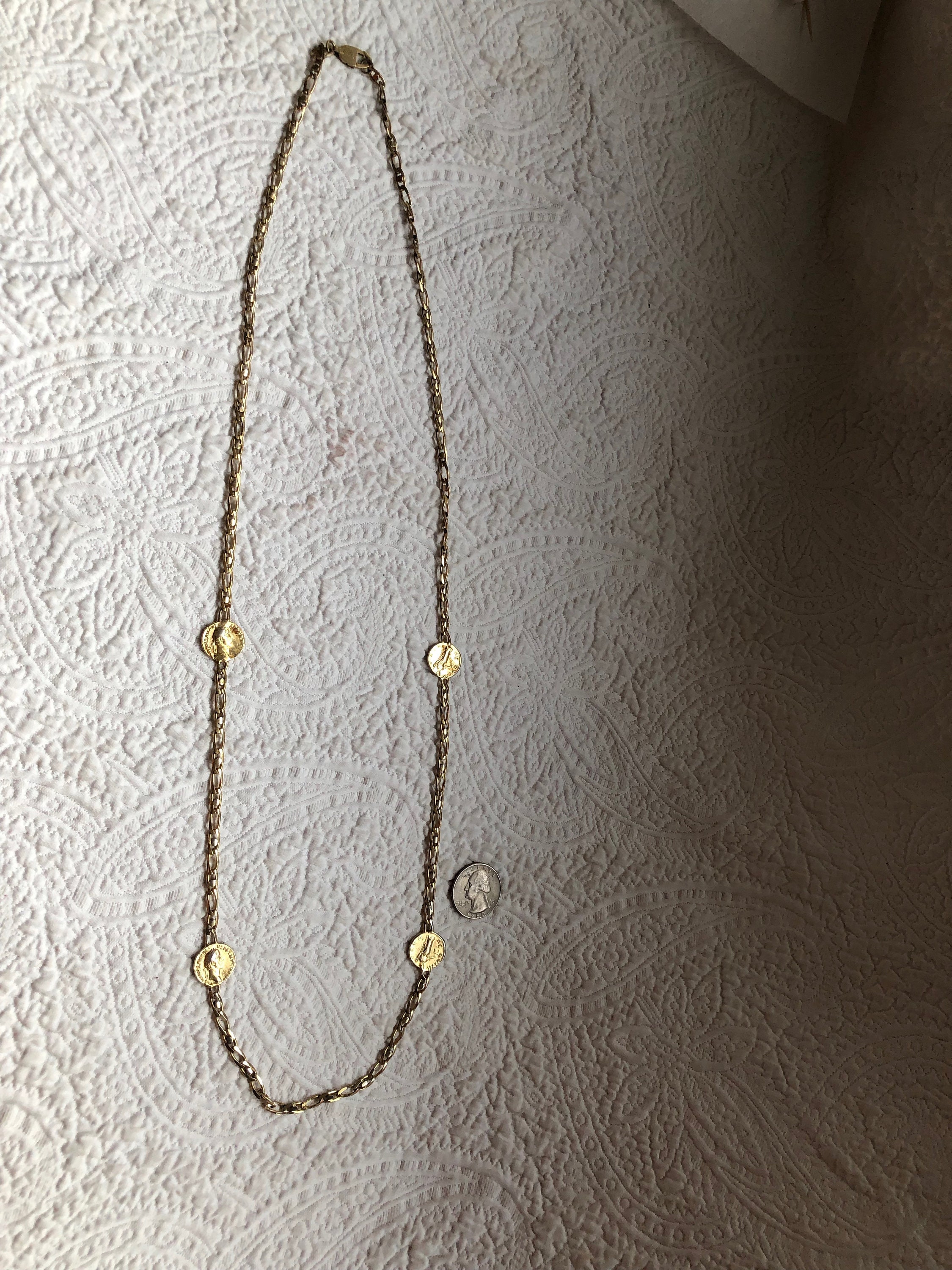 Vintage Cascio Bijoux Florence Italy Gold Tone Chain With 