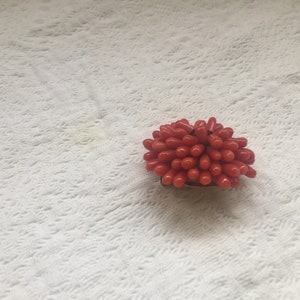 Striking Antique Momo Coral Brooch/Pin image 2