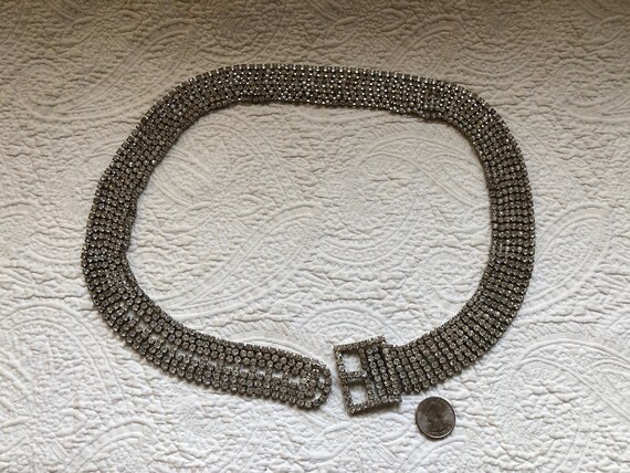 Sparkly Vintage 1980's Rhinestone Belt
