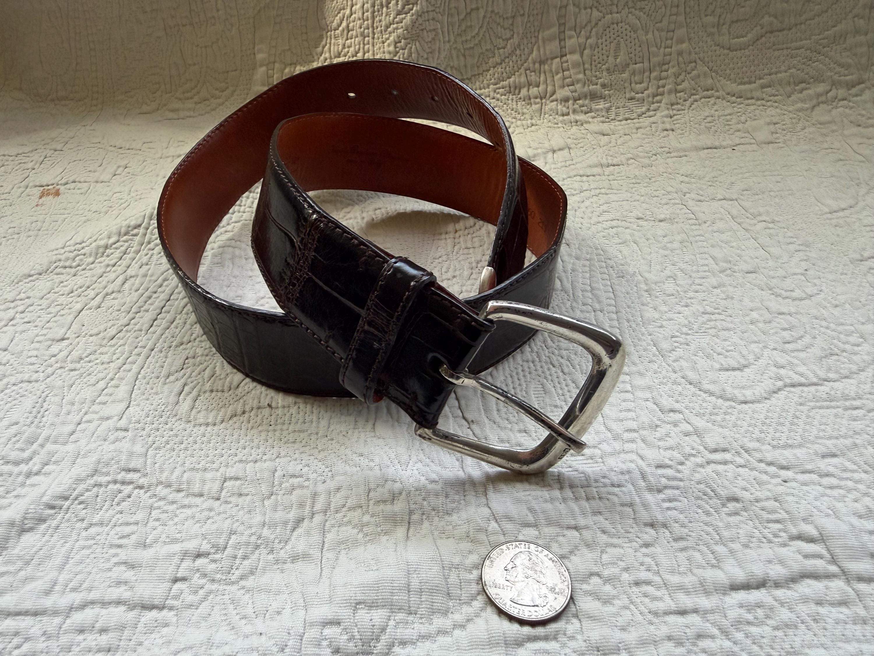 POLO RALPH LAUREN アリゲーター ベルト ブラック 32 Ralph Lauren Alligator Belt - Etsy