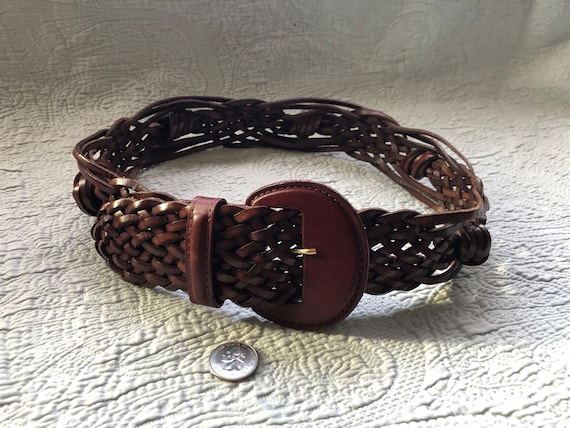 Vintage Luxury Italian Toscano Rich Brown Leather Unique  display picture 1