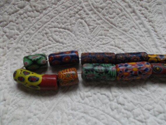 25" Strand of a Variety of African Trade Beads - image 2