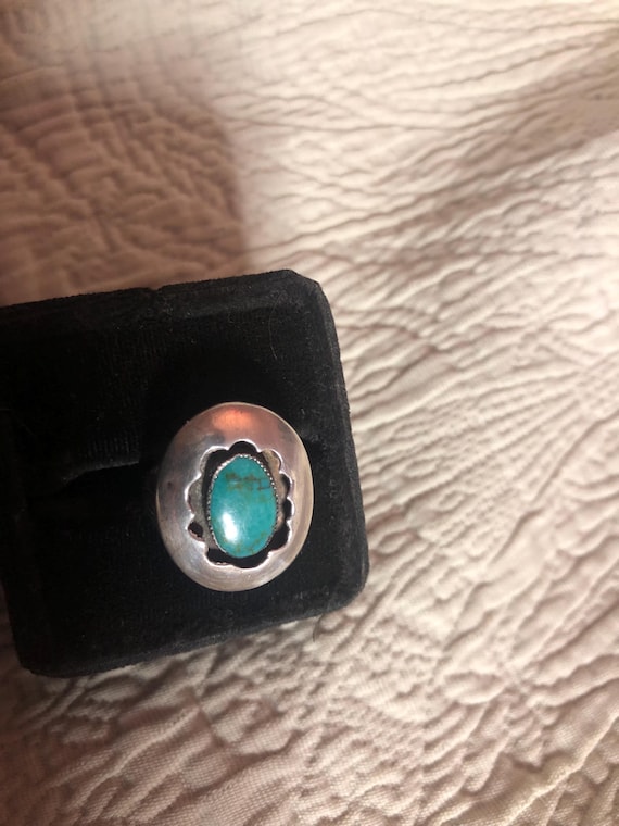 Vintage Statement Native American Shadowbox Sterl… - image 1