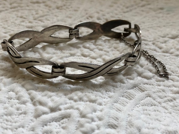 Vintage Mexican Taxco Arvel Sterling Silver Link … - image 2