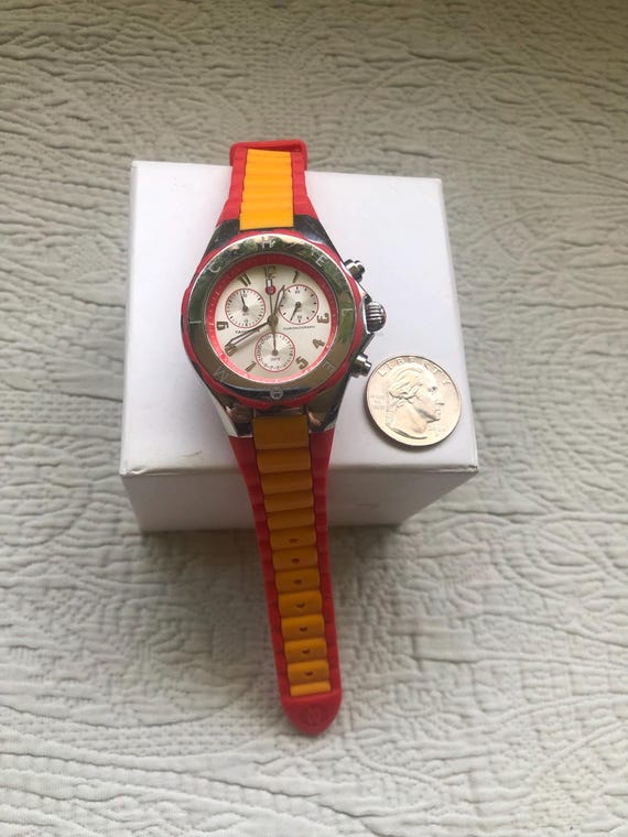 Michele watch tahitian jelly bean orange Buy Tahitian Jelly Bean Large Stainless Steel Burnt Orange  main image 2