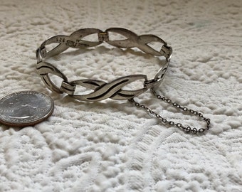 Vintage Mexican Taxco Arvel Sterling Silver Link Bracelet