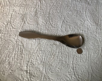 Vintage Finnish iittala Brushed Stainless Steel Serving Spoon Designed by Antonio Citterio for the iittala collective tools