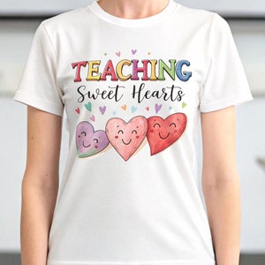 Teaching Sweethearts Teacher Shirts, Valentines Day Teacher Sweatshirt, Teacher Valentines Day Gift, Love Teacher Shirt, Valentines Day Tee