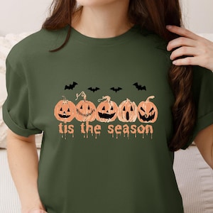 Is The Season Halloween Sweatshirt, Halloween Sweatshirt, Spooky Season, Pumpkin Shirt, Halloween Design Tee, Halloween Gift, Halloween Crew