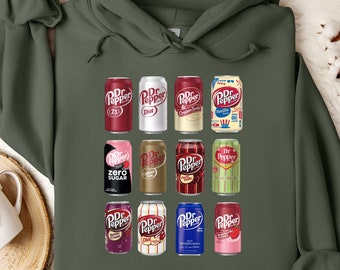 Vintage Dr. Pepper Hoodie: Soda Can Design, Trendy Christmas Shirt