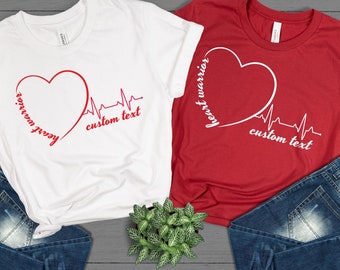 Custom Heart Warrior Shirt: CHD Awareness, Cardiology T-Shirt