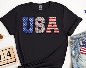 Patriotic FlagT-shirt, , Independence Day, 4th of July, 1776, America, USA, USA Gift